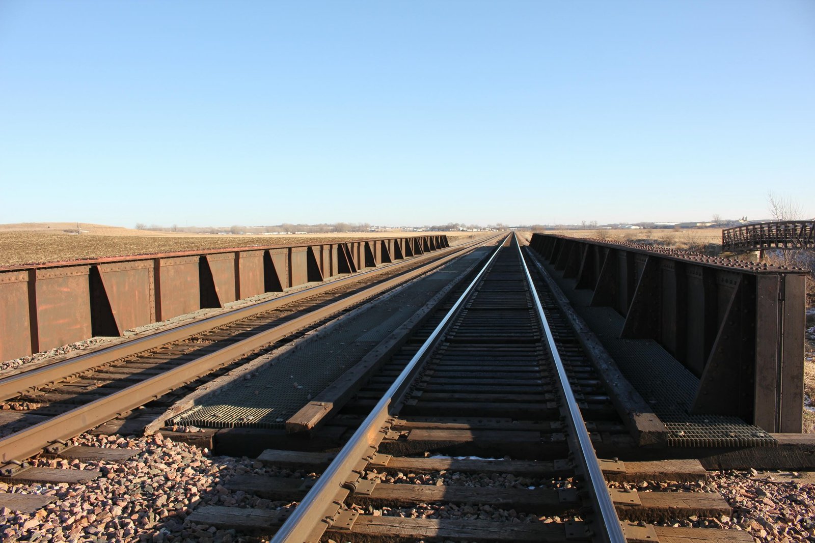 Looking east